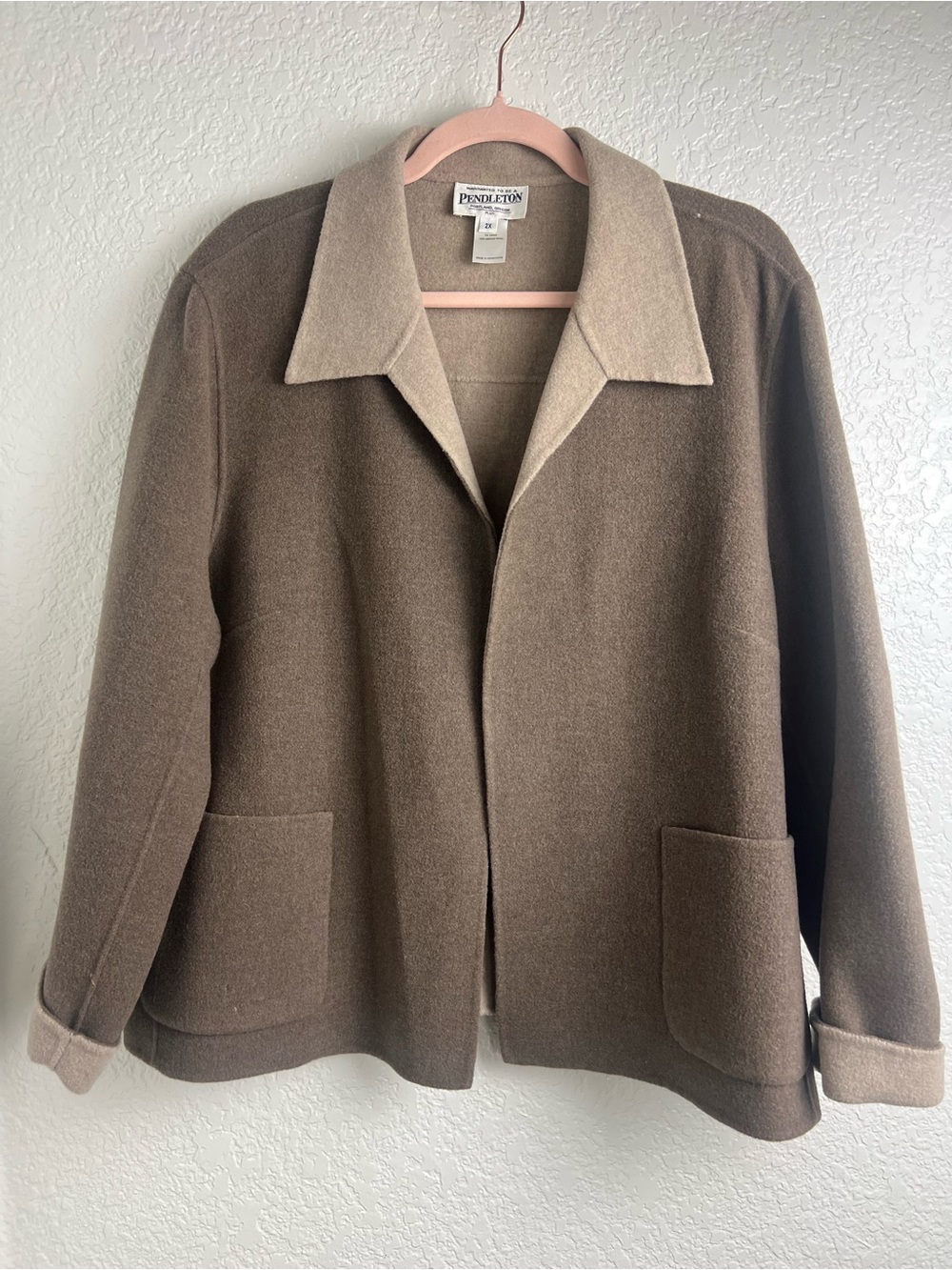 Pendleton Women's Brown 100 percent Merino Wool Coat
